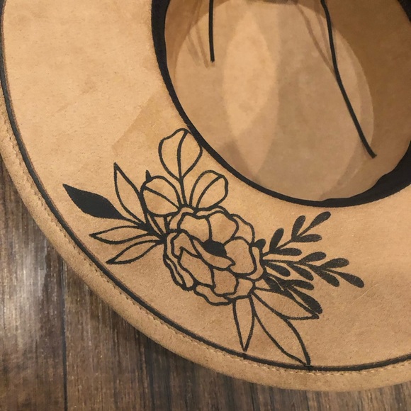 Custom Hand Painted Wide-Brim Hat - Picture 5 of 7